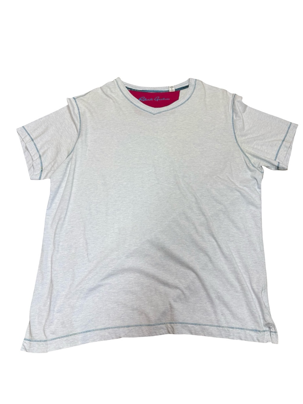 Robert Graham Light Blue/Gray Short sleeve Tee Shirt SZ L - Picture 2 of 9